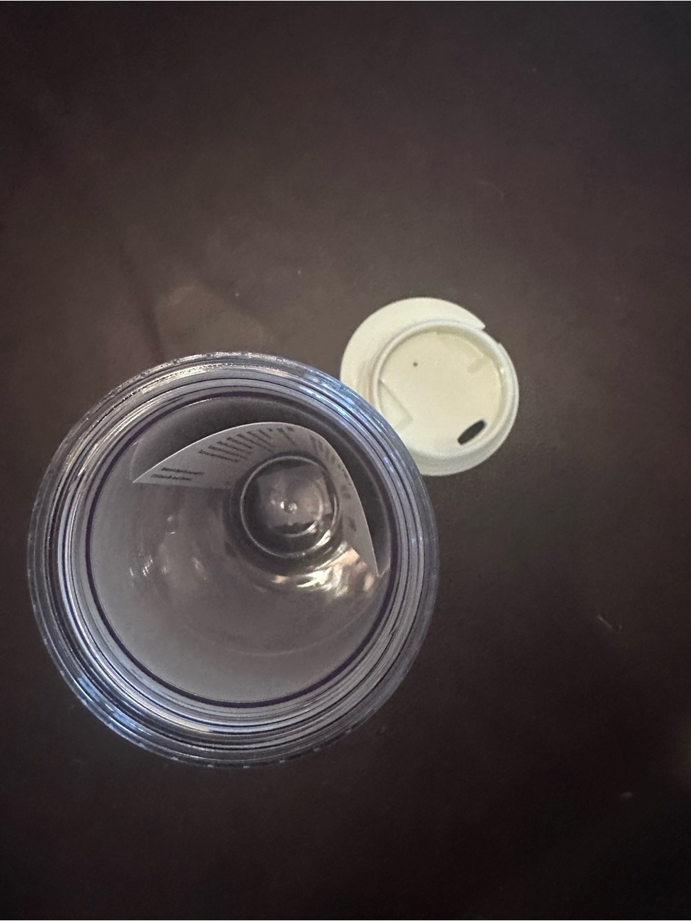 Starbucks Clear/Purple Iridescent Travel Cup with Clear Lid - Picture 4 of 8